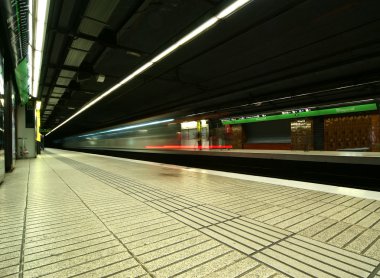 Metro Barcelona. hareketli fotoğraf