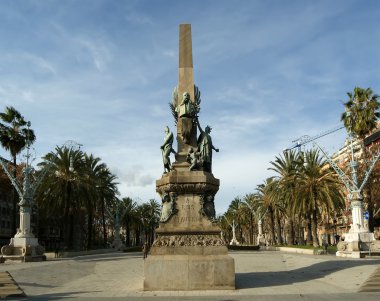 Colotepec ben barcelona taulet Anıtı. Catalonia, İspanya