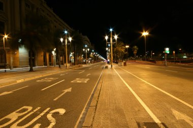 de straten van barcelona's nachts, Catalonië