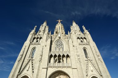 Tibidabo tapınakta tibidabo tepede, barcelona,