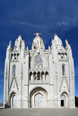 Tibidabo tapınakta tibidabo tepede, barcelona,