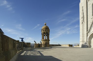 Tibidabo tapınakta tibidabo tepede, barcelona,