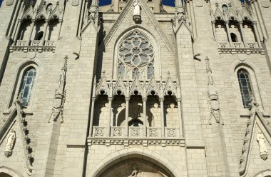 Tibidabo tapınakta tibidabo tepede, barcelona,