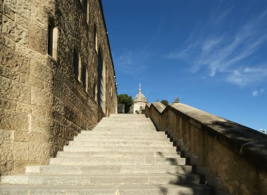 Tibidabo tapınakta tibidabo tepede, barcelona,