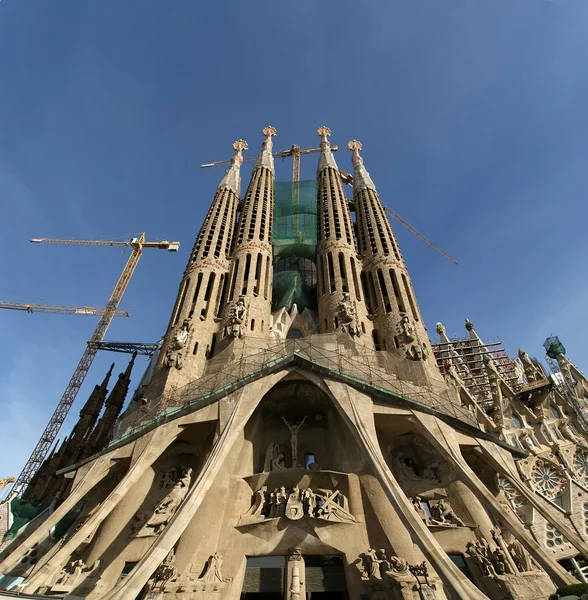 Sagrada família por Antoni Gaudi em Barcelona Espanha — Fotografia de Stock