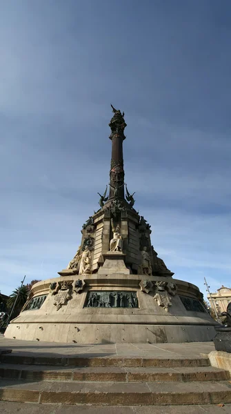 Chistopher Colombo monumento em Barcelona, Espanha — Fotografia de Stock