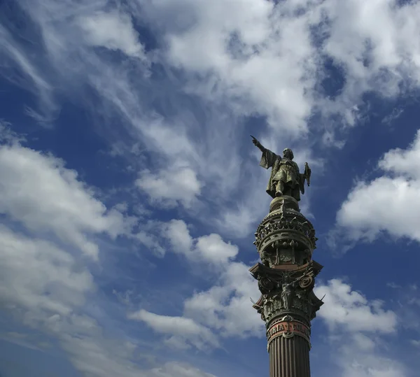 Пам "ятник на честь Чістофера Колумба в Барселоні (Іспанія). — стокове фото