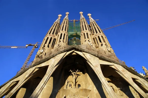 Sagrada familia przez Antoniego Gaudiego w Barcelonie — Zdjęcie stockowe