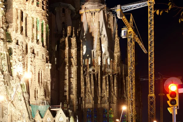 Sagrada familia door antoni gaudi in barcelona Spanje — Stockfoto