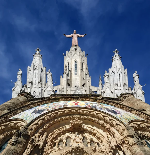 Temple Tibidabo, au sommet de la colline Tibidabo, Barcelone , — Photo