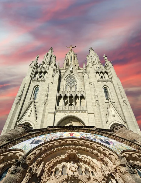 Тібідабо храму, у верхній частині Тібідабо Хілл, Барселона, — стокове фото