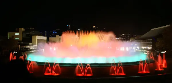 Fontana magica, Montjuic, Barcellona, Spagna . — Foto Stock