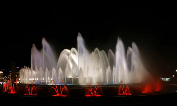Fontana magica, Montjuic, Barcellona, Spagna . — Foto Stock