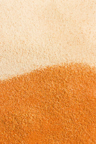 Bliska piasek tło. tekstury biały i żółty piasku. — Zdjęcie stockowe