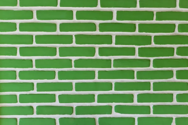 녹색 벽돌 벽 — 스톡 사진