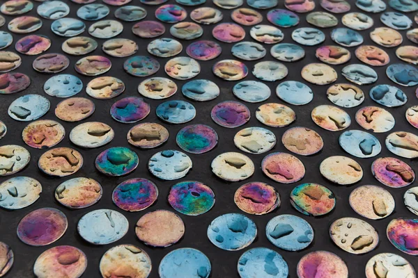 Multicolorido círculos molhados fundo — Fotografia de Stock