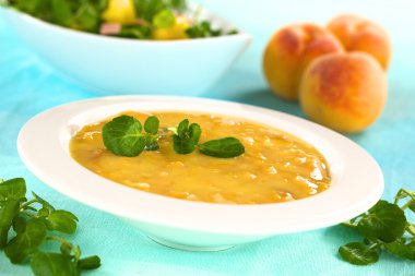 Cold Peach Soup clipart