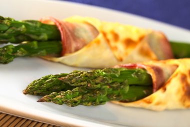 Baked Green Asparagus clipart