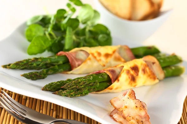 Baked Green Asparagus — Stock Photo, Image