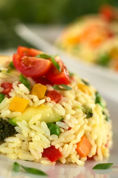 Vegetabilsk risotto – stockfoto