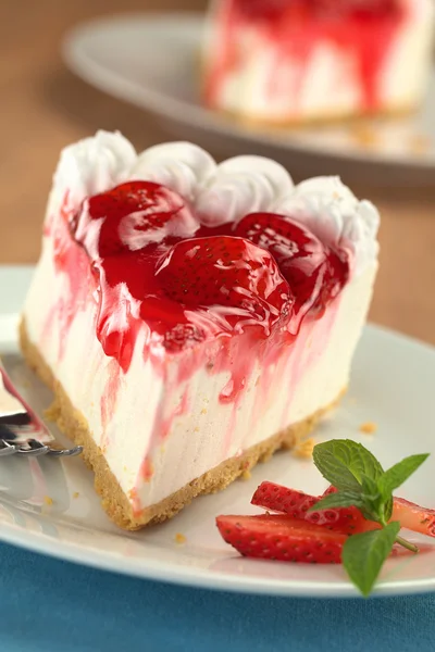 Τσιζ κέικ φράουλας — Φωτογραφία Αρχείου