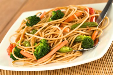 Vegetable Pasta Stir Fry clipart