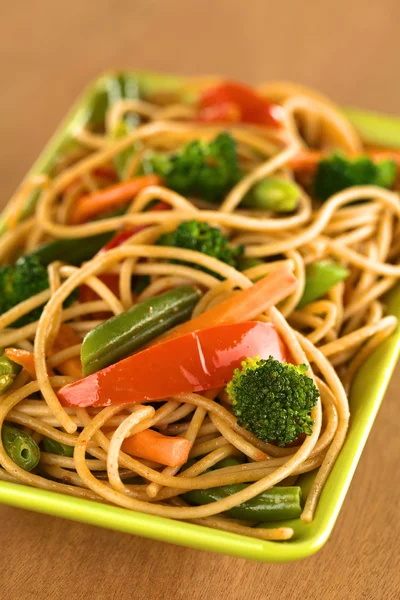 Vegetable Pasta Stir Fry — Stock Photo, Image