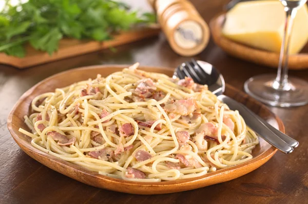 Spaghetti alla Carbonara — Stock Photo, Image