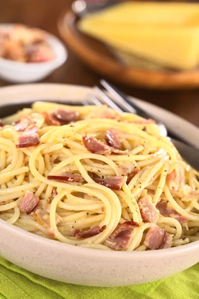 Spaghetti alla Carbonara — Stockfoto