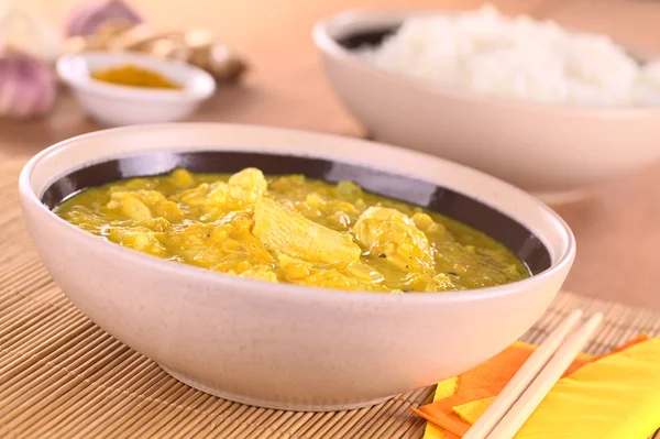 Curry de pollo y mango — Foto de Stock