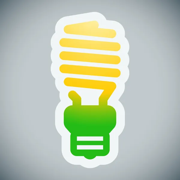 Energiebesparende lamp illustratie — Stockvector