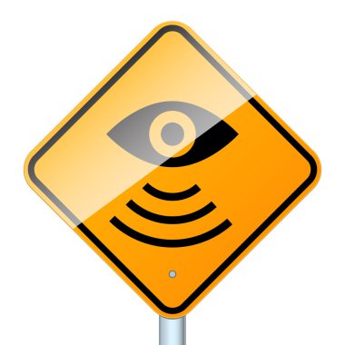 Radar road sign clipart