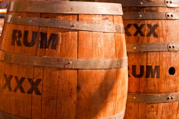 Rum hordókat — Stock Fotó