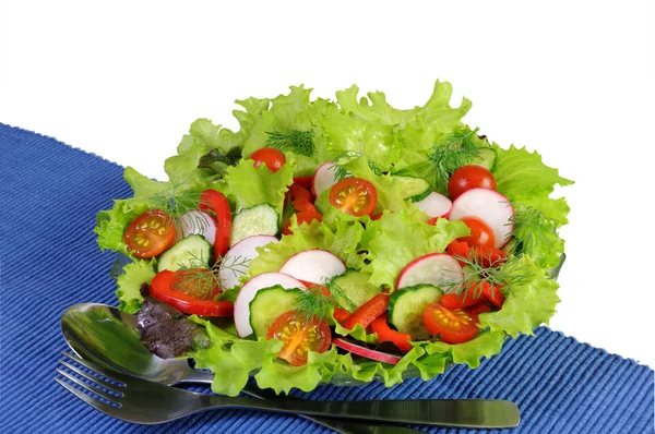 Letní salát z čerstvé zeleniny — Stock fotografie