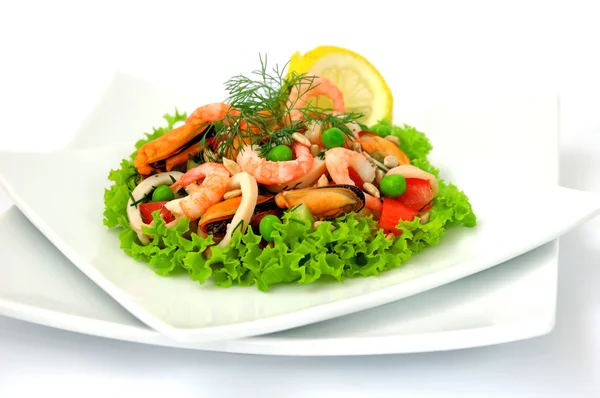 Salát "mořské plody mixu" — Stock fotografie