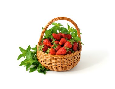 Strawberries in basket