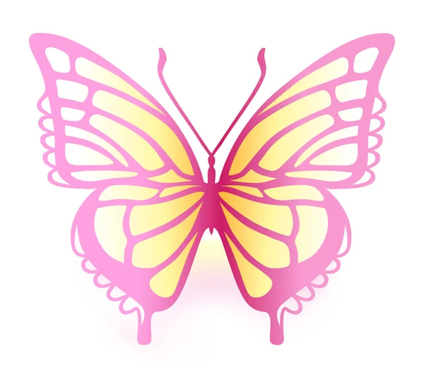 Barevný motýl — Stockový vektor
