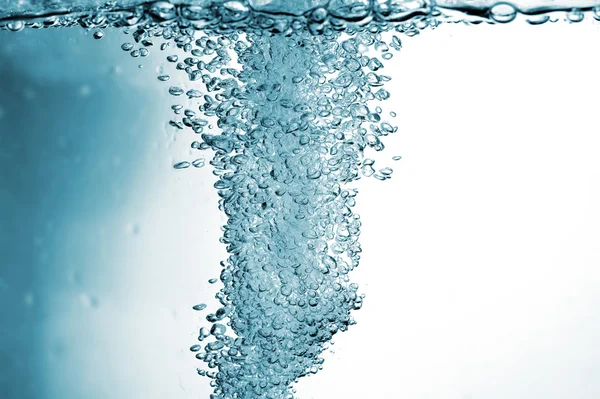 Пузыри и вода — стоковое фото