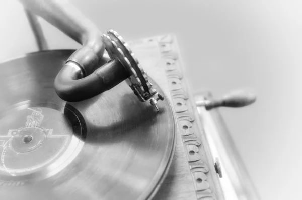 Antika gramofon — Stok fotoğraf