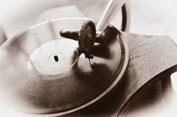 Grammofono vintage — Foto Stock