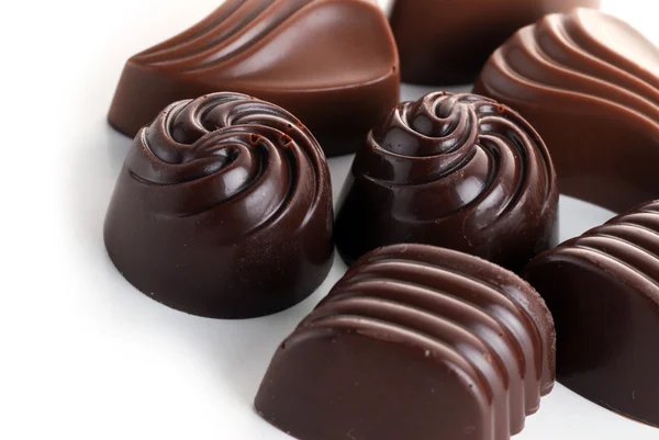 Pyszne czekoladki — Zdjęcie stockowe