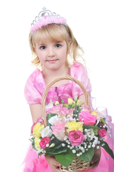 Petite princesse en rose — Photo