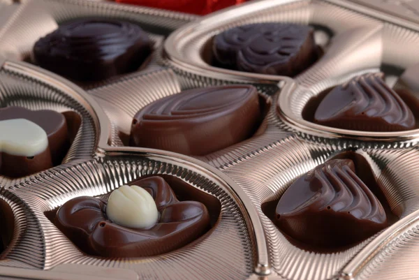 A fólia doboz csokoládé — Stock Fotó