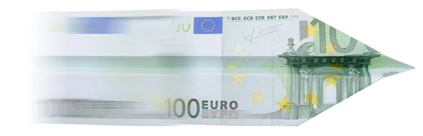 100 euro flygplan — Stockfoto