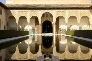 veranda arrayanes alhambra, granada, İspanya