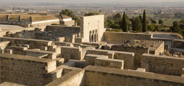 Panoramic of Medina Azahara. Cordoba. clipart