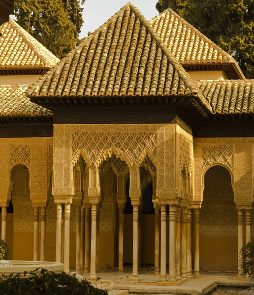 Löwenterrasse, Alhambra Granada Spanien — Stockfoto