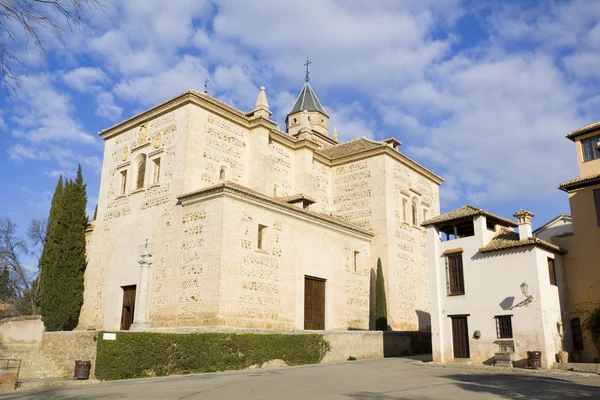Santa maria církve, alhambra, granada, Španělsko — Stock fotografie