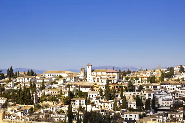 District of Albaicin, Cityscape of Granada. — Stock Photo, Image