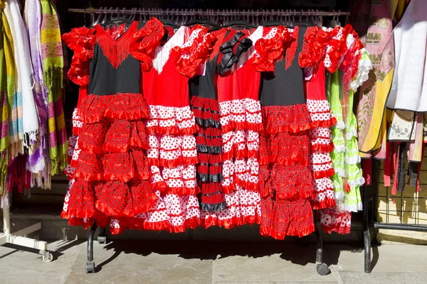 stock image Gypsy costume of flamenco dancer